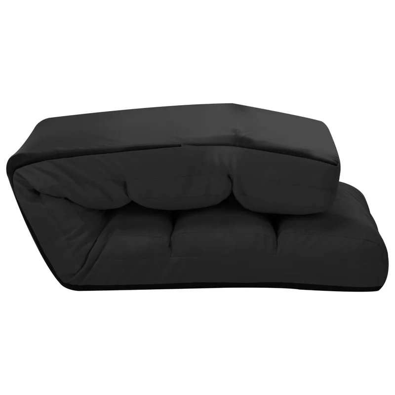 Fauteuil de sol chaise de sol chaise longue piable réglable en PVC noir DEC026240
