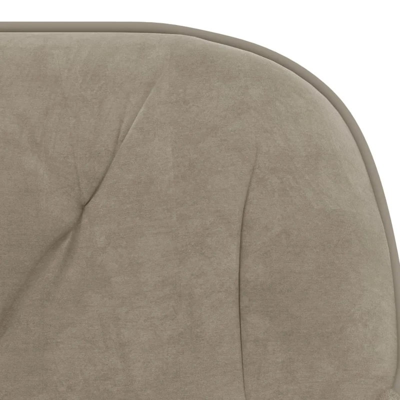 Lot de 2 chaises de salle à manger siège pivotant hauteur réglable en velours gris clair DEC025242