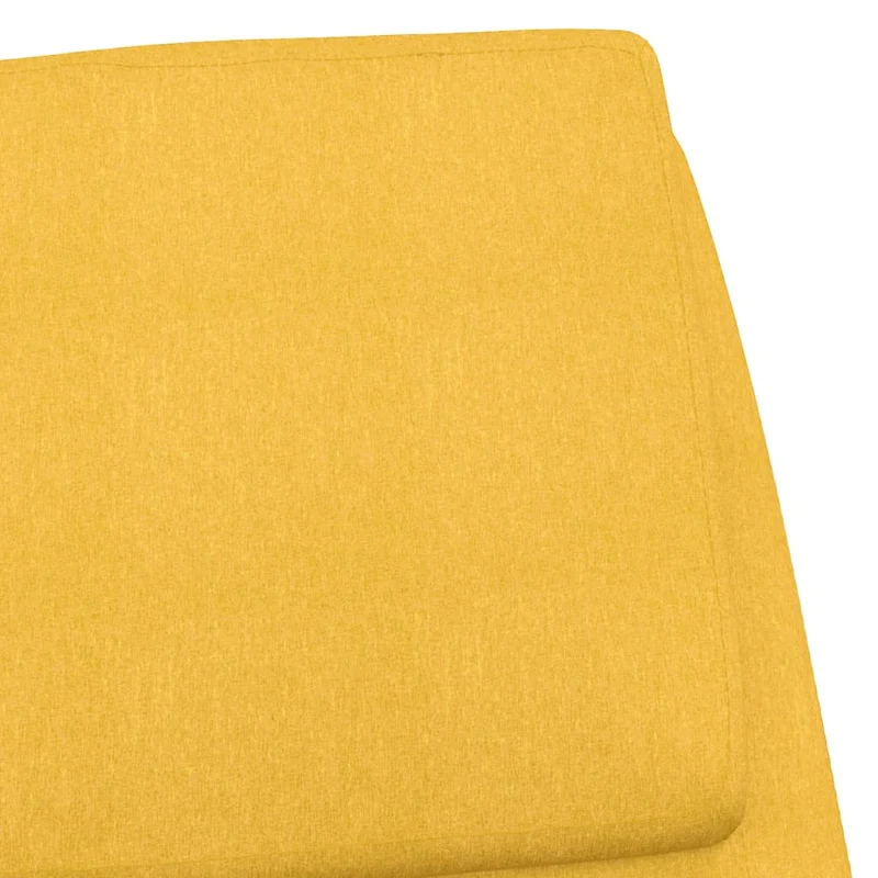 Fauteuil lounge chaise de canapé design moderne en tissu jaune moutarde DEC026707
