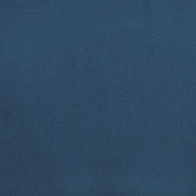 Set de 4 chaises de salle à manger couture décorative en tissu velours bleu et fer DEC025610