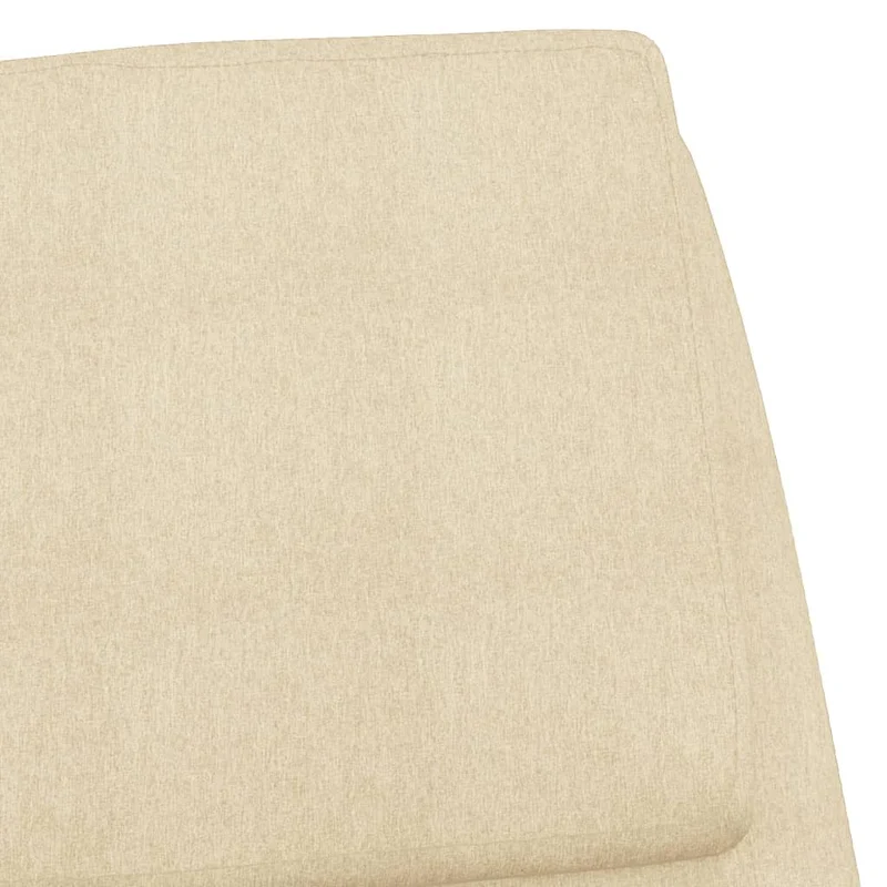 Fauteuil lounge chaise de canapé design moderne en tissu crème DEC026657