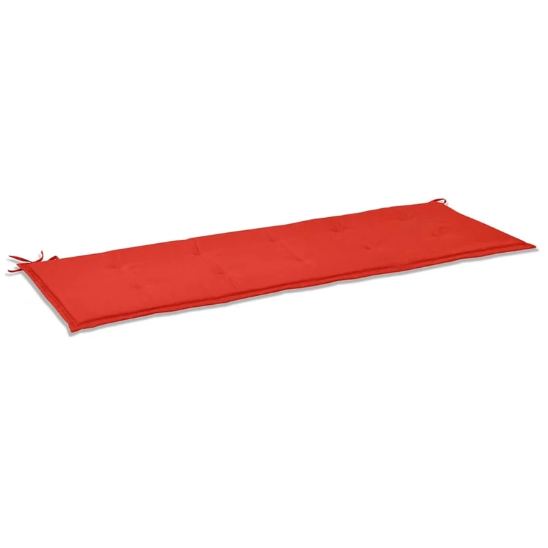 Coussin de banc de jardin 100 % polyester imperméable rouge 150 x 50 x 3 cm DEC021562