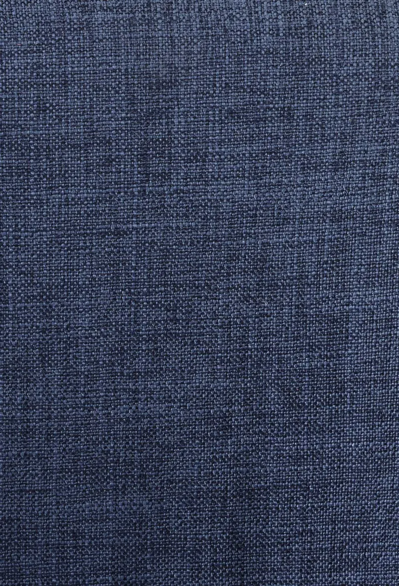 Lot de 2 tabourets de bar lounge design scandinave assise en tissu bleu foncé pieds en bois repose-pieds en métal 10_0004175