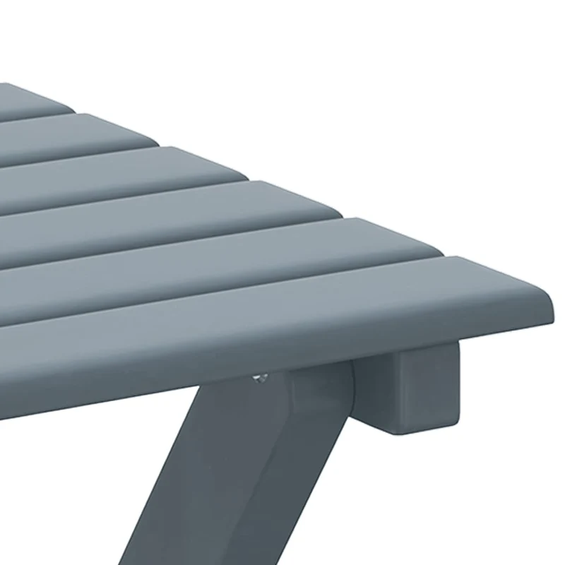 Fauteuil à bascule d'allaitement rembourré relax pour salon avec petite table pliable en bois de peuplier gris DEC028860