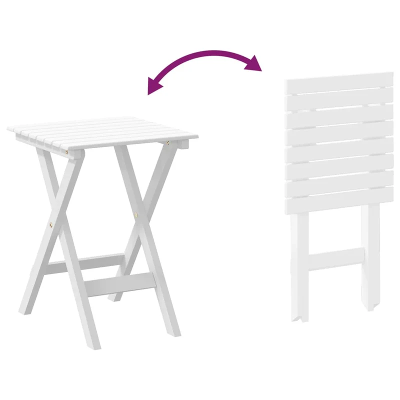 Fauteuil à bascule d'allaitement rembourré relax pour salon avec table pliable en bois de peuplier blanc DEC028858