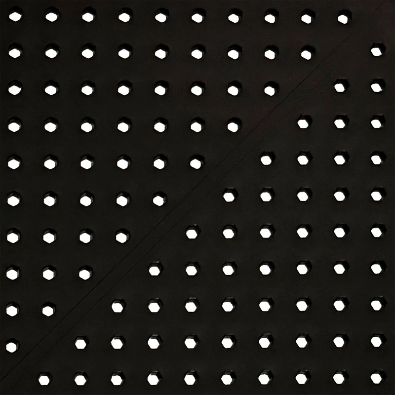 Table d'appoint pour intérieur ou extérieur 60x60 cm en plastique noir 10_0009165