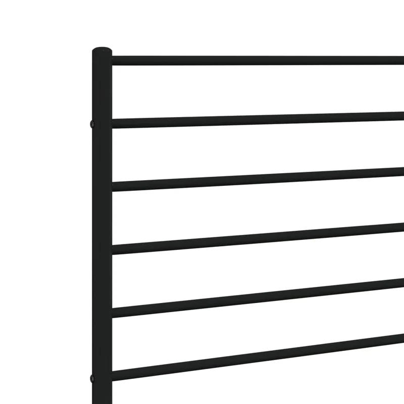 Tête de lit accessoire couchage chambre à coucher meuble 100 cm métal noir TDL0202450