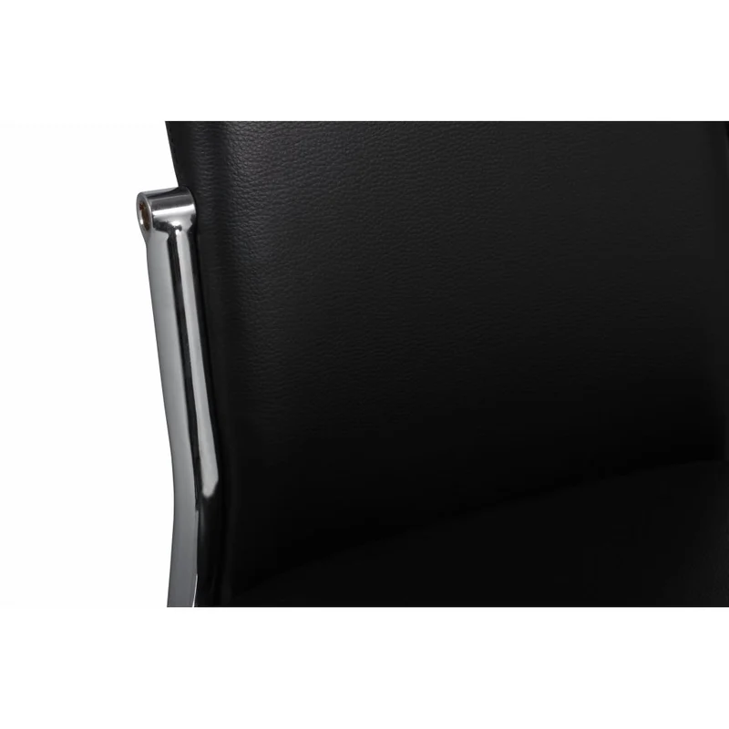 Lot de 4 chaises de salle à manger cuisine design ergonomique synthétique noir CDS021827