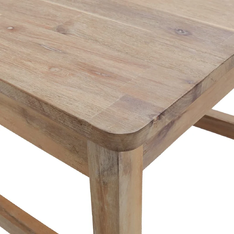Set de 4 chaises de salle à manger cuisine design classique en bois d'acacia DEC025615