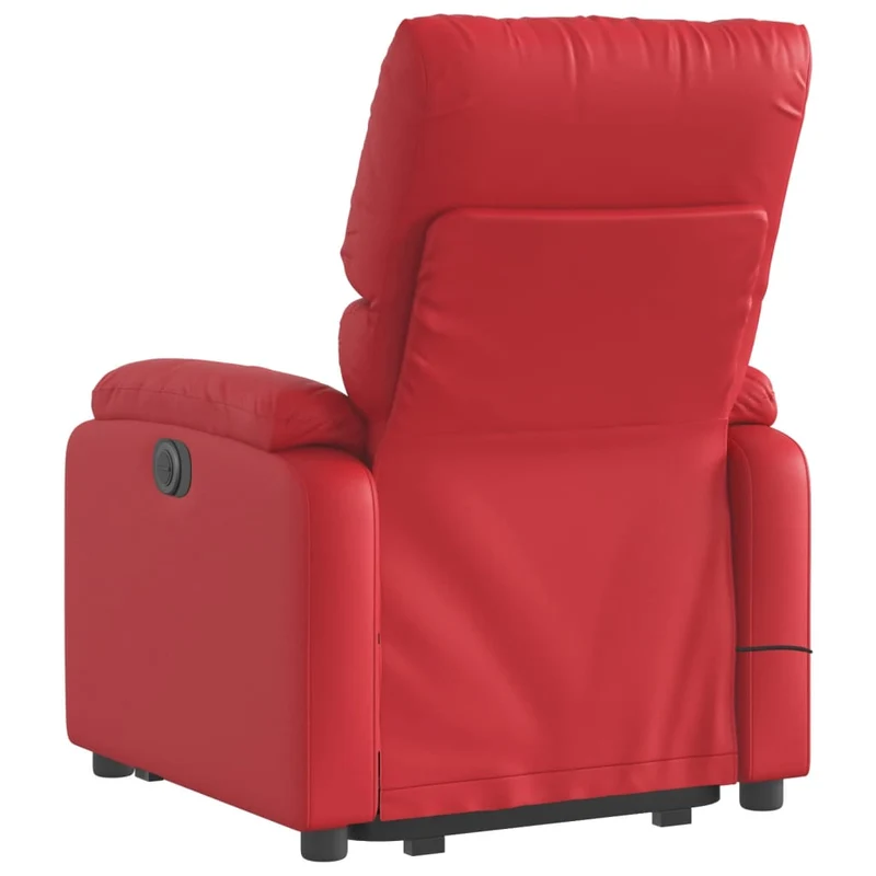 Fauteuil relax TV rembourrage confortable fonction de levage électrique en PVC rouge DEC028170