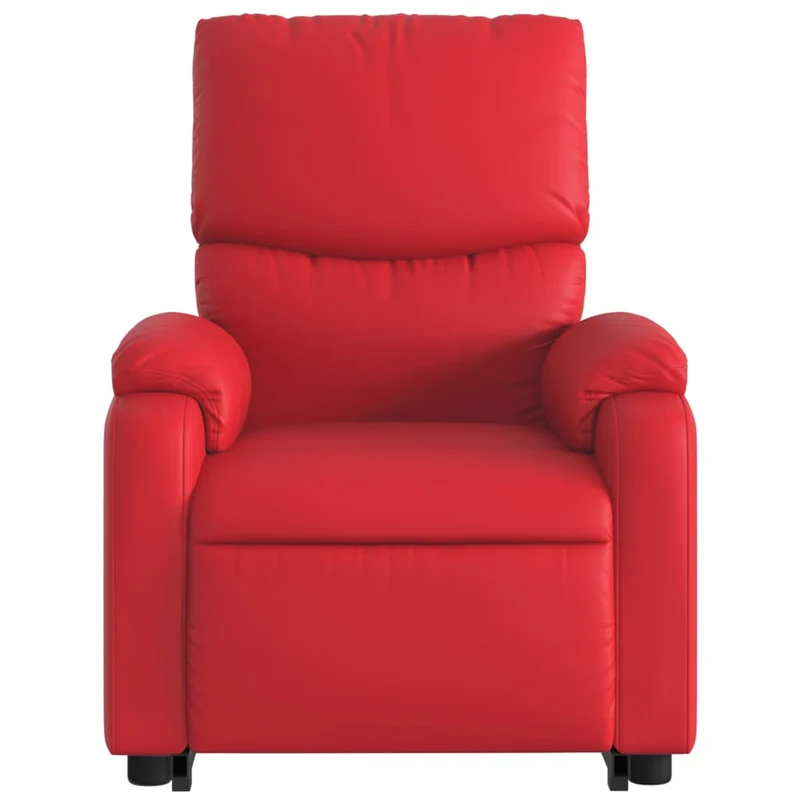 Fauteuil relax TV rembourrage confortable fonction de levage électrique en PVC rouge DEC028170