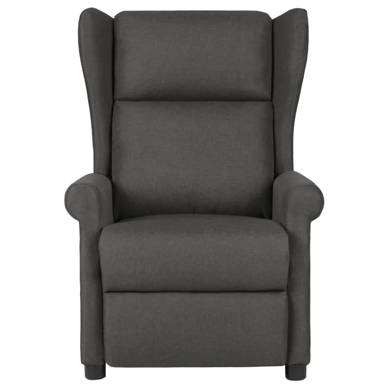 Fauteuil relax TV rembourrage confortable en tissu gris DEC027952