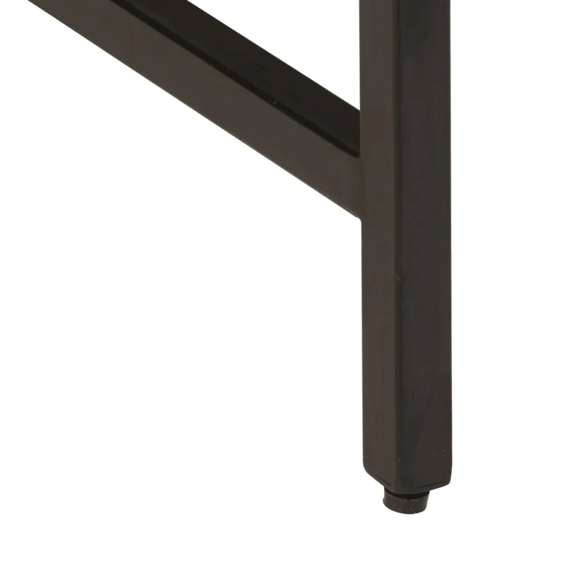 Table d’appoint 45 x 45 x 50 cm en bois massif de manguier et fer DEC032570