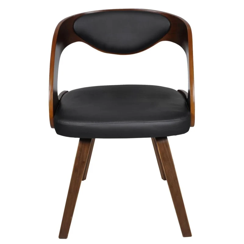 Lot de 2 chaises de salle à manger cuisine design moderne synthétique marron CDS020707