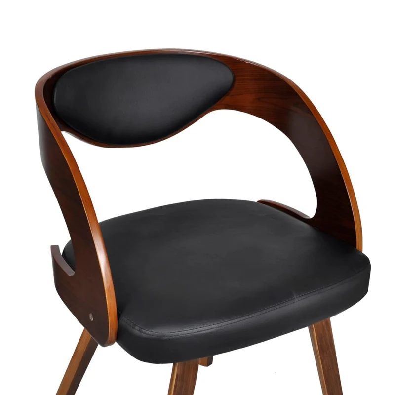 Lot de 2 chaises de salle à manger cuisine design moderne synthétique marron CDS020707