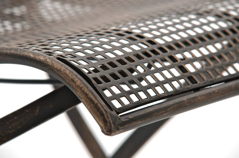 Chaise de jardin en fer forgé bronze vieilli MDJ10021