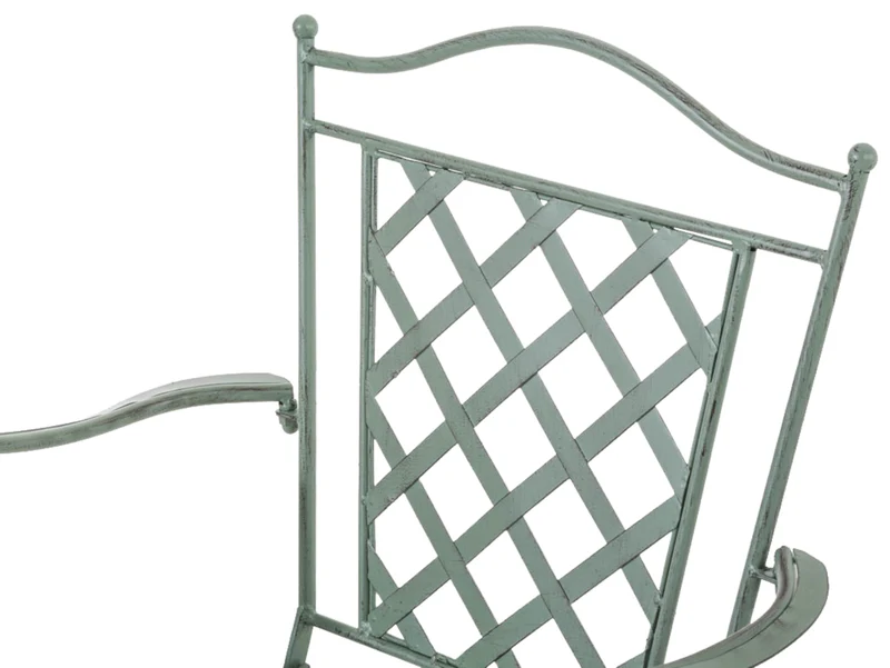 Lot de 2 chaises de jardin Adara Fer galvanisé métal vert antique 10_0002859