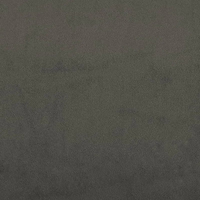 Sommier à lattes sur pieds cadre de lit 140x200 cm tissu velours gris foncé TDL0207130