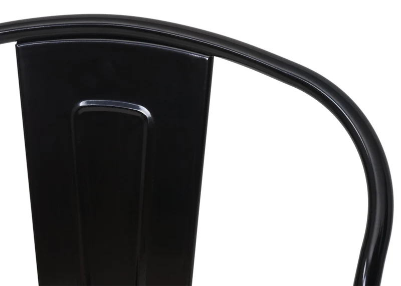 Lot de 2 tabourets de bar chaises de comptoir avec dossier siège en bois design industriel métal noir 04_0005196