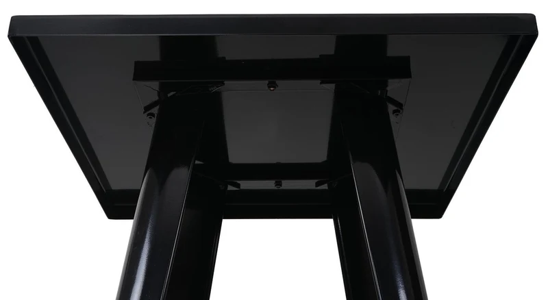 Table haute mange debout style industriel en métal noir TAB04008