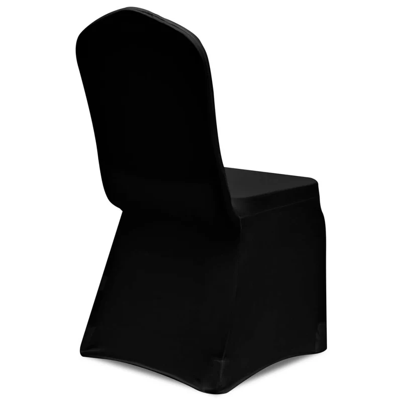 50 housses de chaise extensibles noires DEC022279