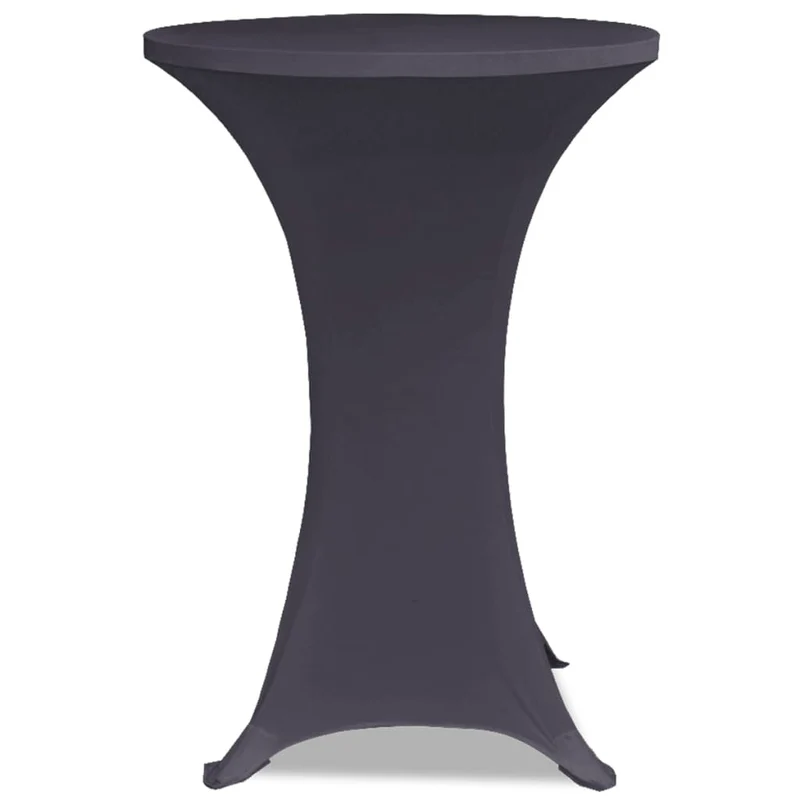 Housses de table extensible 4 pièces 80 cm Anthracite DEC022519