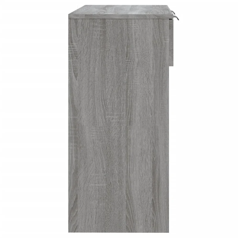 Table d'appoint console pratique avec tiroirs pour une entrée organisée 90 x 36 x 75 cm bois d'ingénierie gris DEC032256