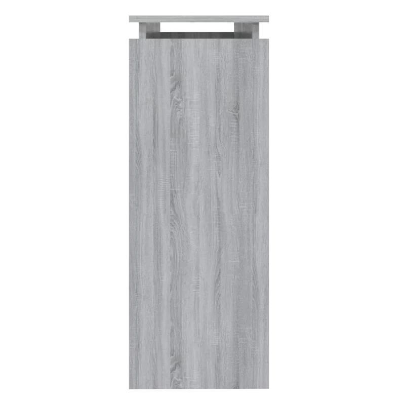 Table d'appoint console pratique avec étagère 102 x 30 x 80 cm bois d'ingénierie gris DEC032212
