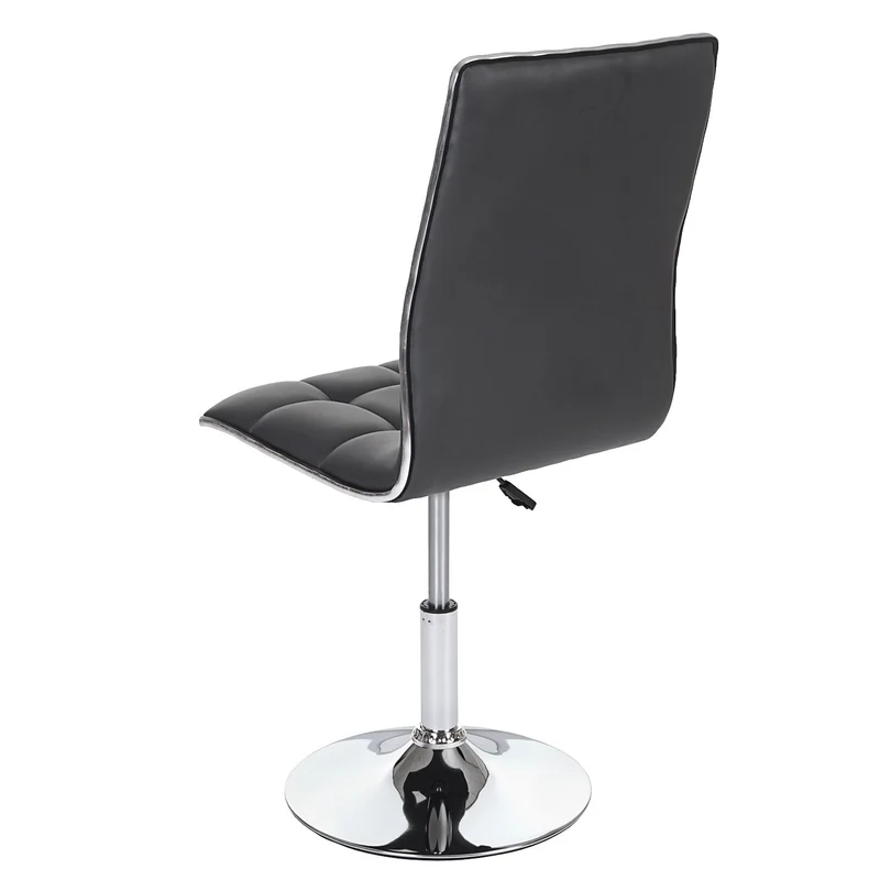 Lot de 6 chaises de salle à manger hauteur réglable en synthétique gris CDS04292