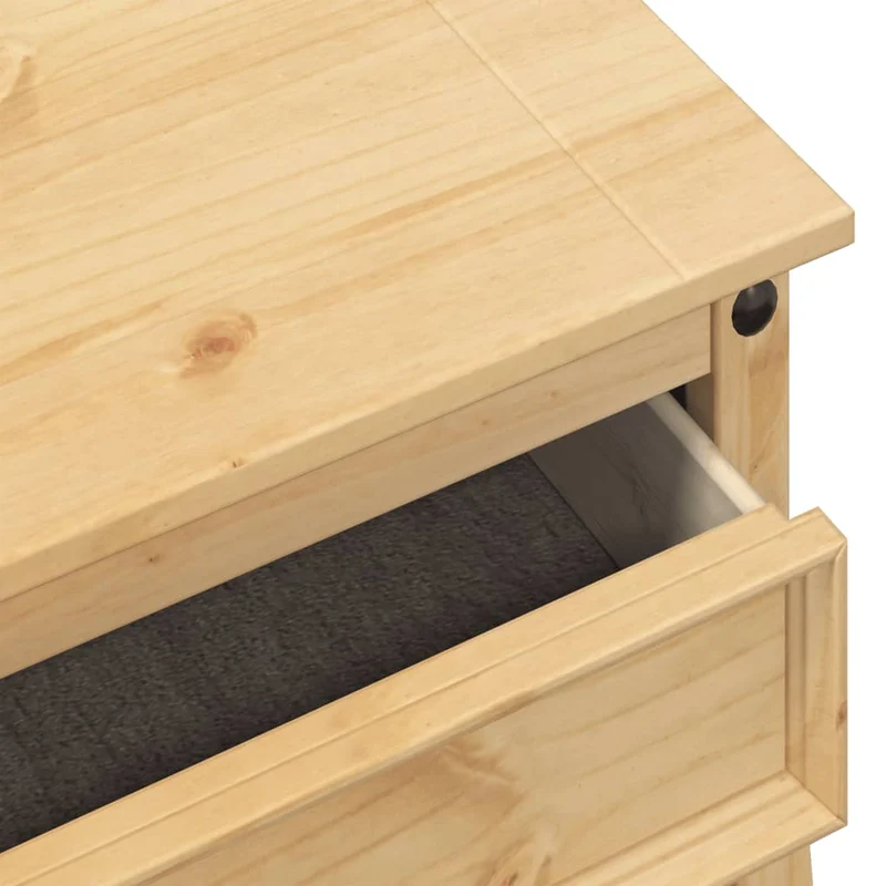 Meuble d'entrée table console design élégant avec tiroirs 73 x 35 x 73 cm bois de pin DEC031972