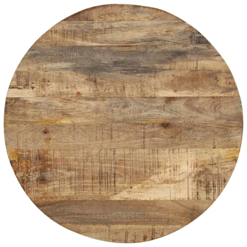 Set de 3 tables d'appoint gigognes en bois de manguier et fer DEC031323