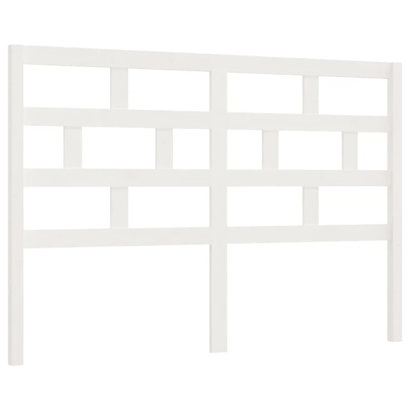 Tête de lit accessoire couchage chambre à coucher meuble 126 x 4 x 100 cm bois de pin blanc TDL0203913