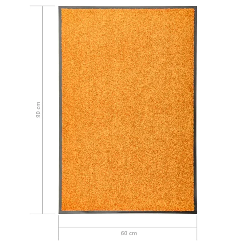 Paillasson lavable Orange 60x90 cm DEC023200
