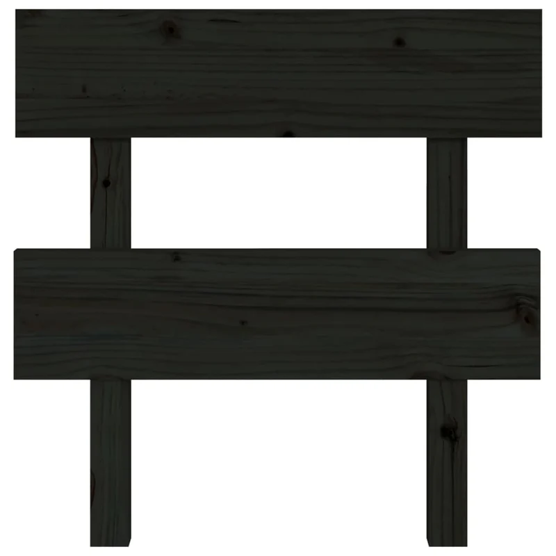 Tête de lit accessoire couchage chambre à coucher meuble 103,5 x 3 x 81 cm bois de pin noir TDL0202384