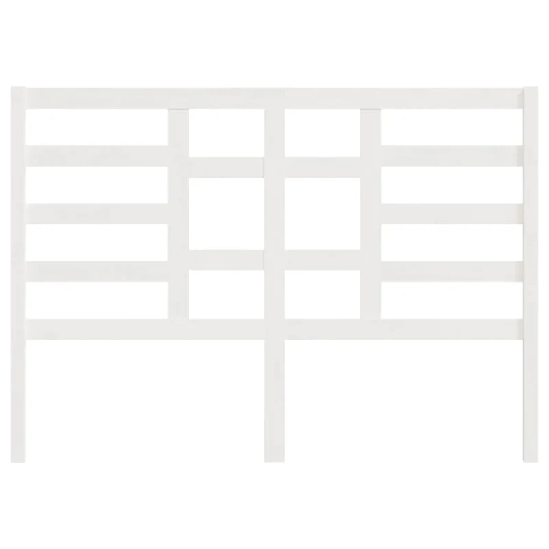 Tête de lit accessoire couchage chambre à coucher meuble 126 x 4 x 104 cm bois de pin blanc TDL0203906