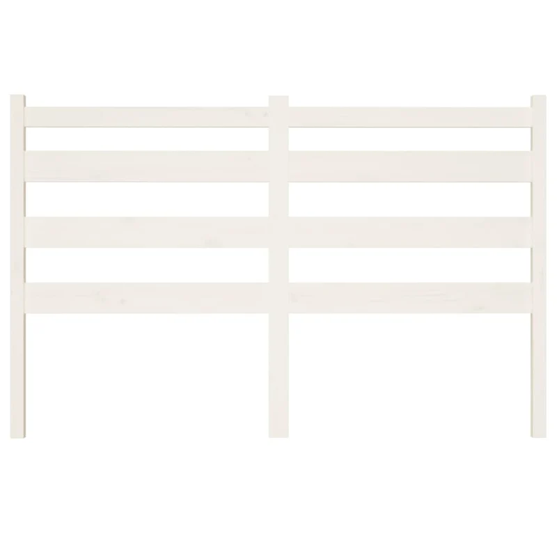Tête de lit accessoire couchage chambre à coucher meuble 126 x 4 x 100 cm bois de pin blanc TDL0203916