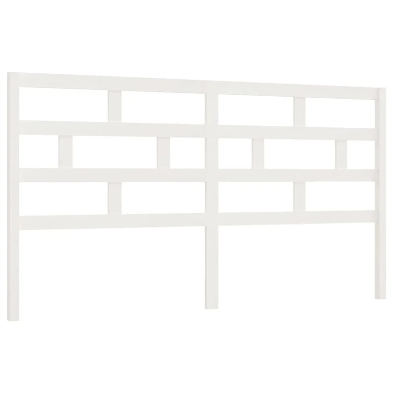Tête de lit accessoire couchage chambre à coucher meuble 186 x 4 x 100 cm bois de pin blanc TDL0203761