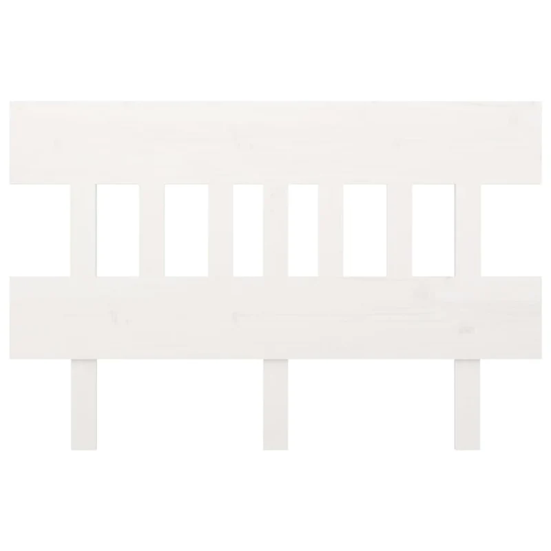 Tête de lit accessoire couchage chambre à coucher meuble 123,5 x 3 x 81 cm bois de pin blanc TDL0203934