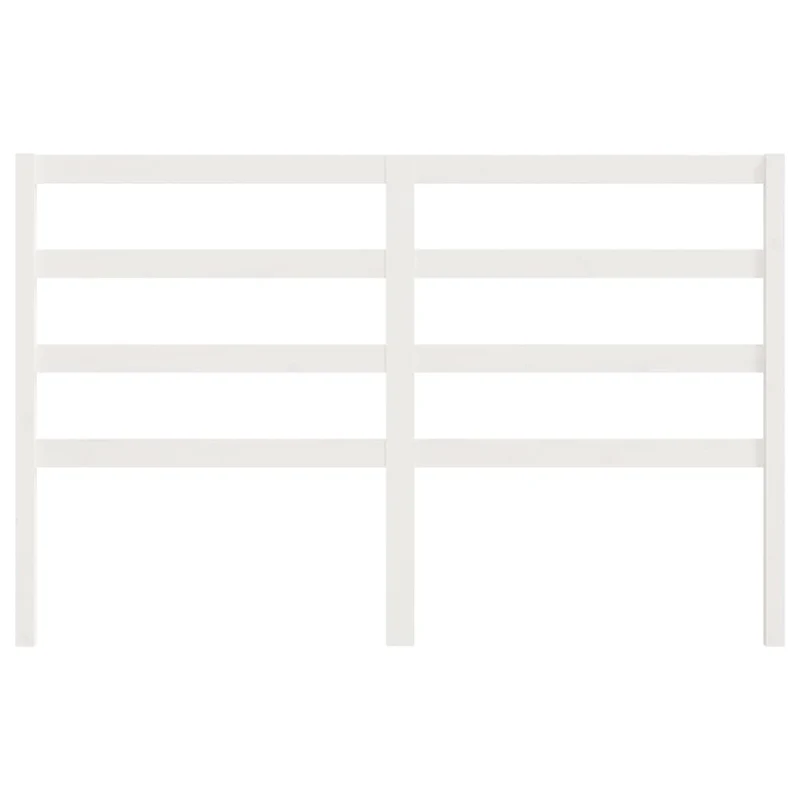 Tête de lit accessoire couchage chambre à coucher meuble 126 x 4 x 100 cm bois de pin blanc TDL0203922