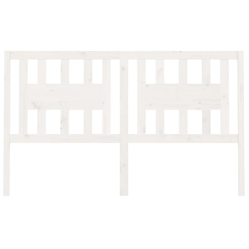 Tête de lit accessoire couchage chambre à coucher meuble 146 x 4 x 100 cm bois de pin blanc TDL0203860
