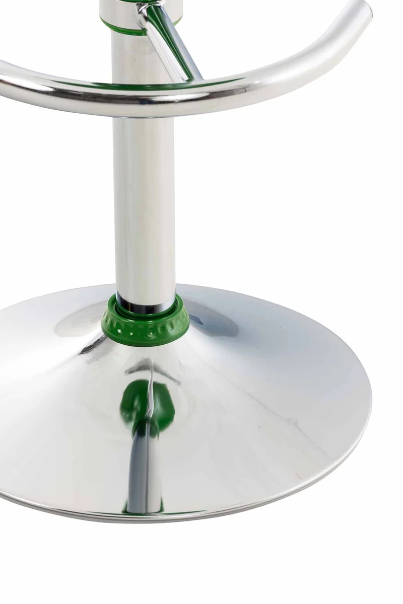 Tabouret de bar design en plastique vert hauteur réglable pivotant 10_0000717