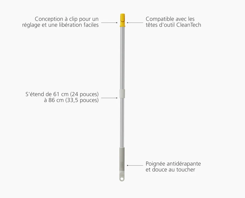 Perche Télescopique pour Nettoyage CleanTech™