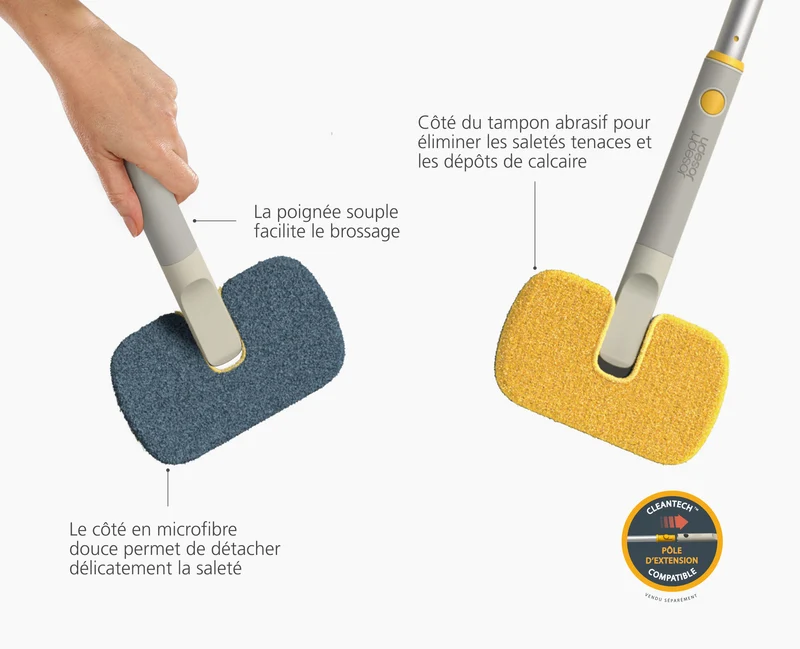 Brosse avec Éponge à Récurer & Abrasive CleanTech™
