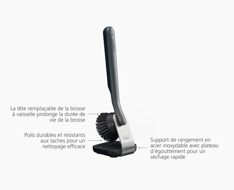 Brosse à Vaisselle & Support en Inox SinkTech™