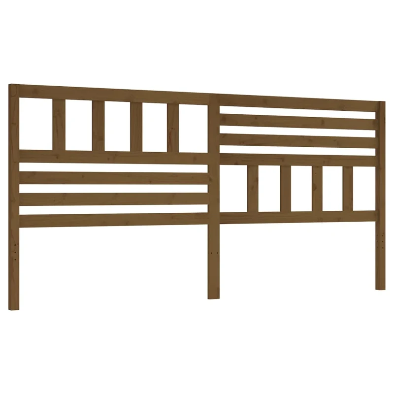 Tête de lit accessoire couchage chambre à coucher meuble 186 x 4 x 100 cm bois massif marron clair TDL0202912