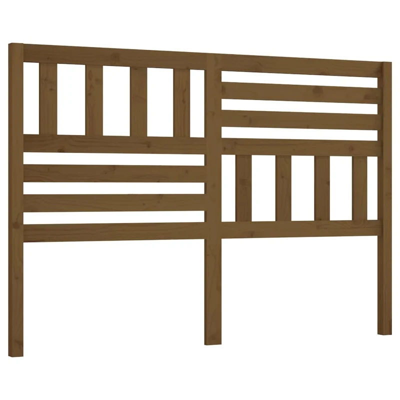 Tête de lit accessoire couchage chambre à coucher meuble 126 x 4 x 100 cm bois massif marron clair TDL0203067