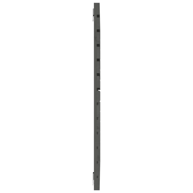 Tête de lit accessoire couchage chambre à coucher meuble murale 126 x 3 x 91,5 cm bois massif gris TDL0202667