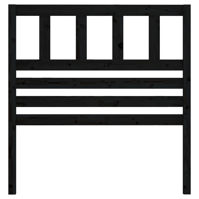 Tête de lit accessoire couchage chambre à coucher meuble 81 x 4 x 100 cm bois de pin noir TDL0202098