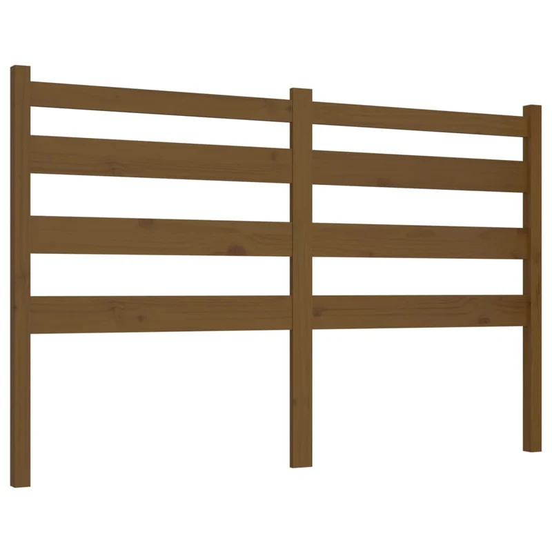 Tête de lit accessoire couchage chambre à coucher meuble 126 x 4 x 100 cm bois massif marron clair TDL0203065