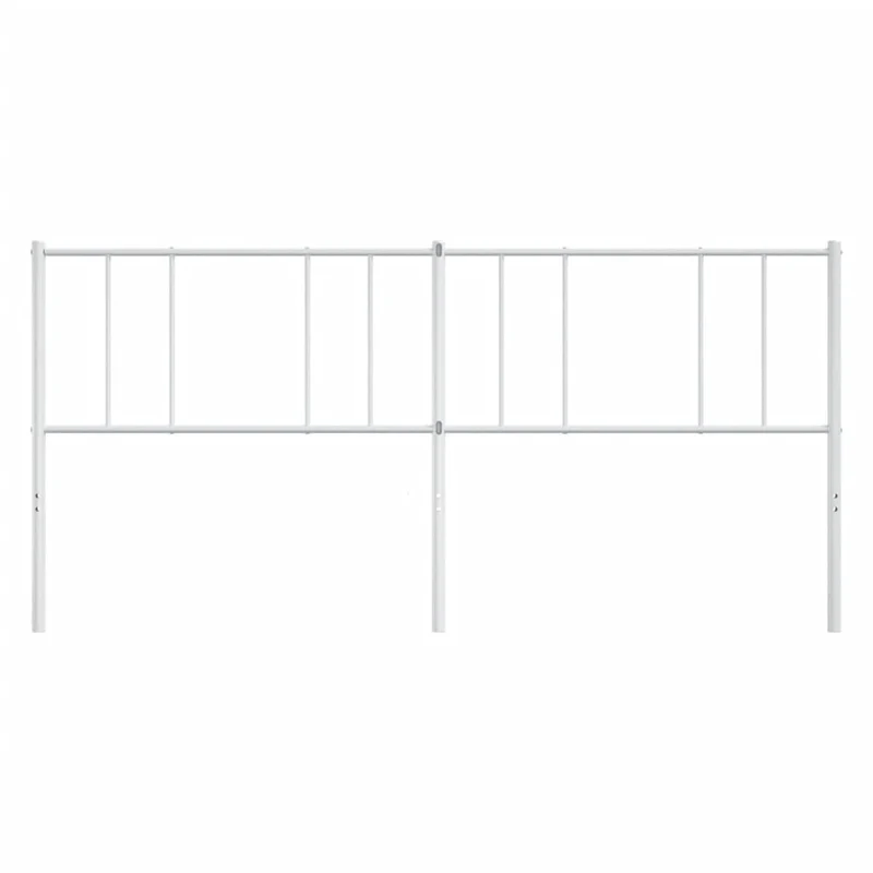 Tête de lit accessoire couchage chambre à coucher meuble 193 cm métal blanc TDL0202467